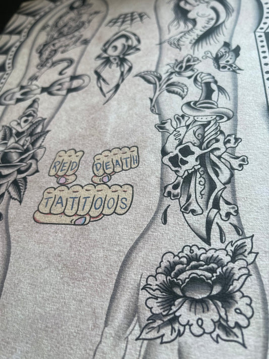 Into My Arms - Tattoo Flash Print