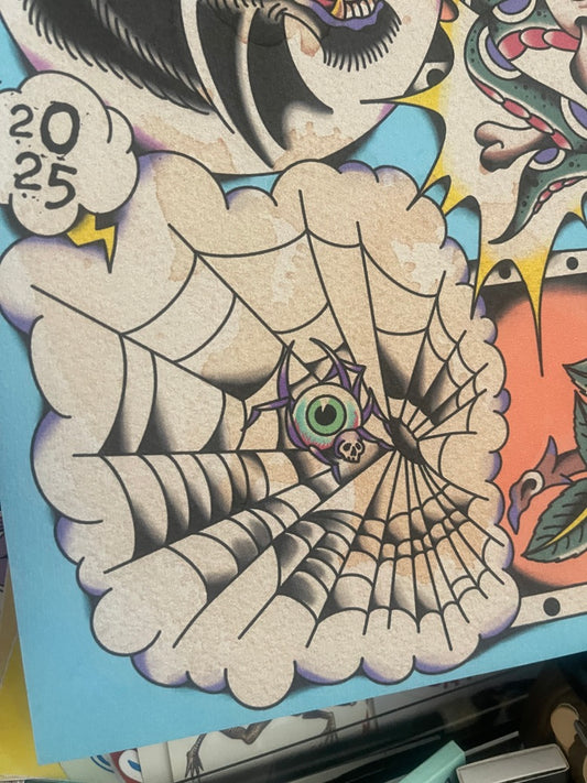 Baby Blue - Tattoo Flash Print