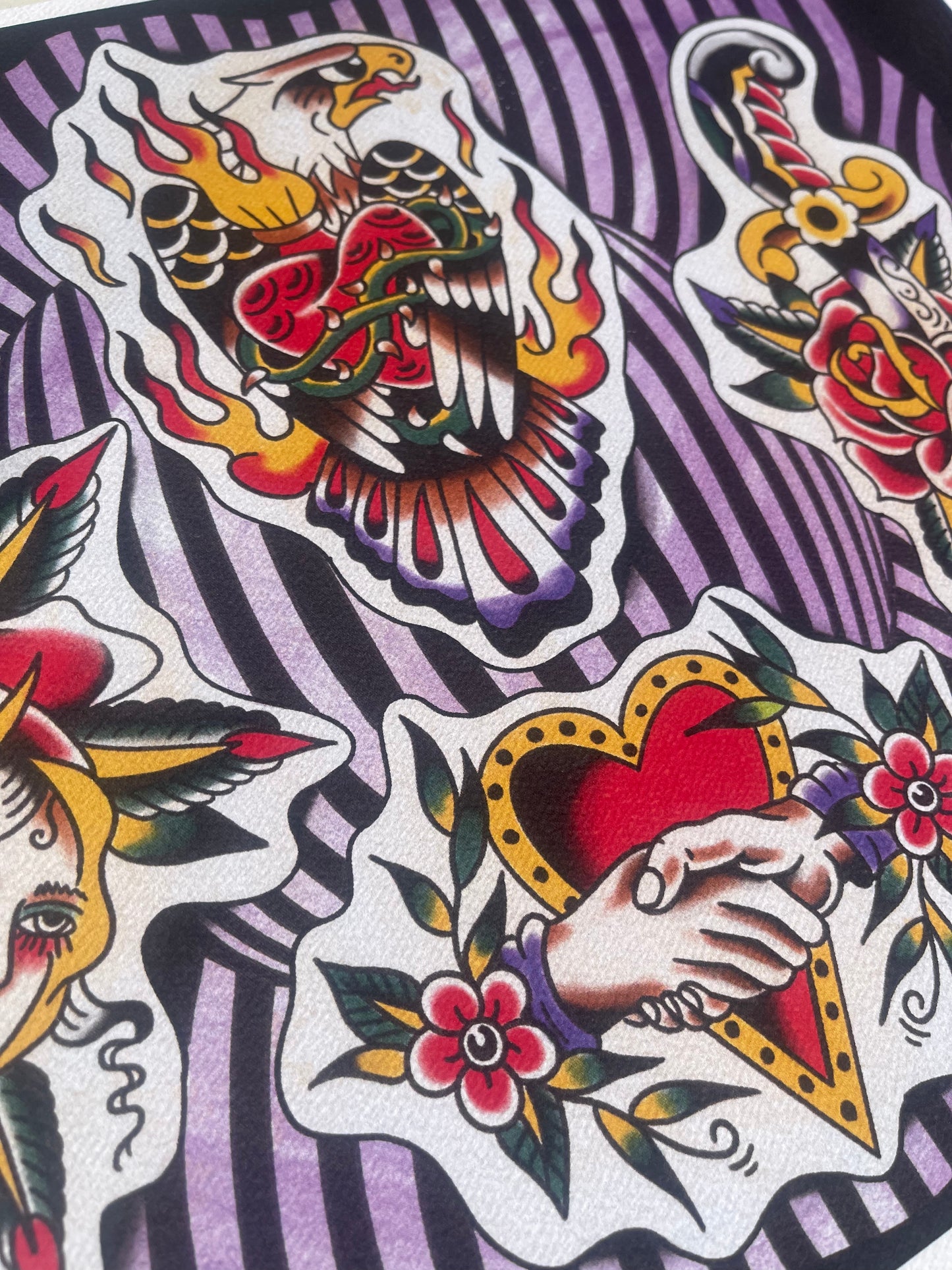 2022 Flash Set, PURPLE - A3 Tattoo Flash Sheet Print