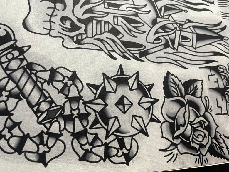 Church Burner - Tattoo Flash Print