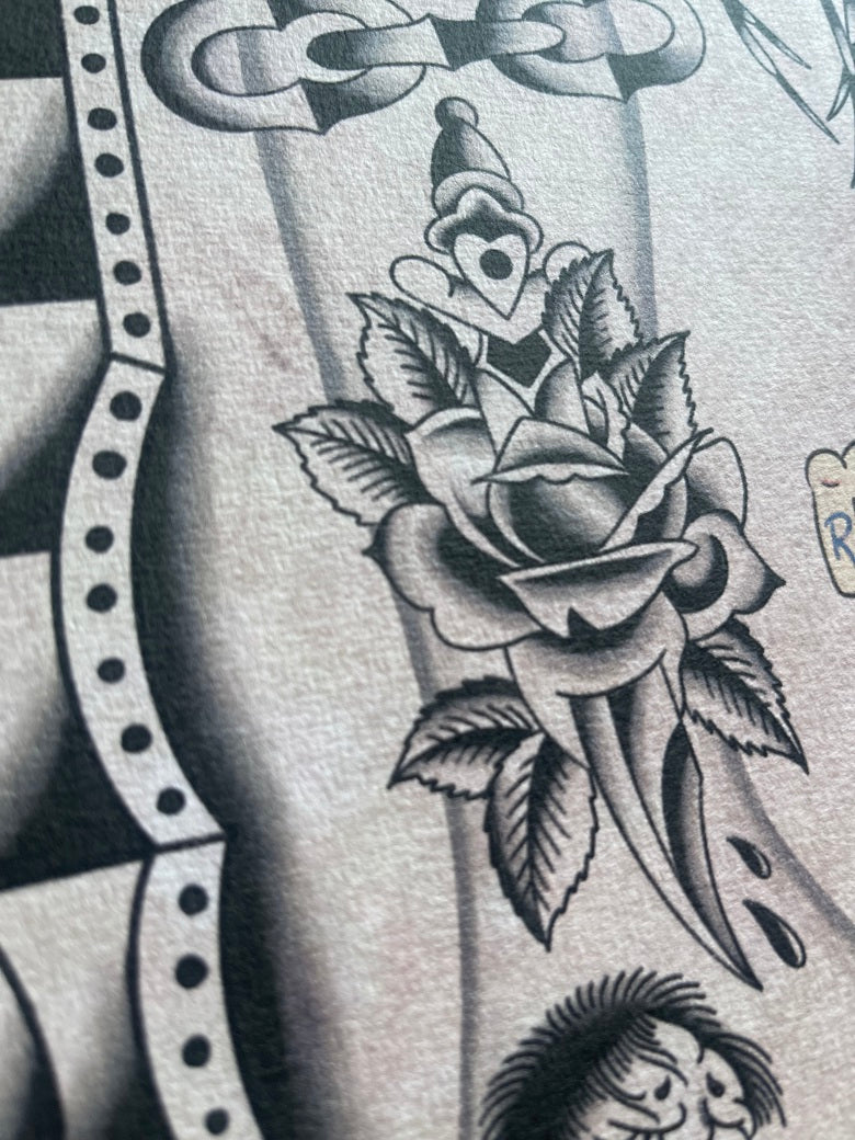 Into My Arms - Tattoo Flash Print