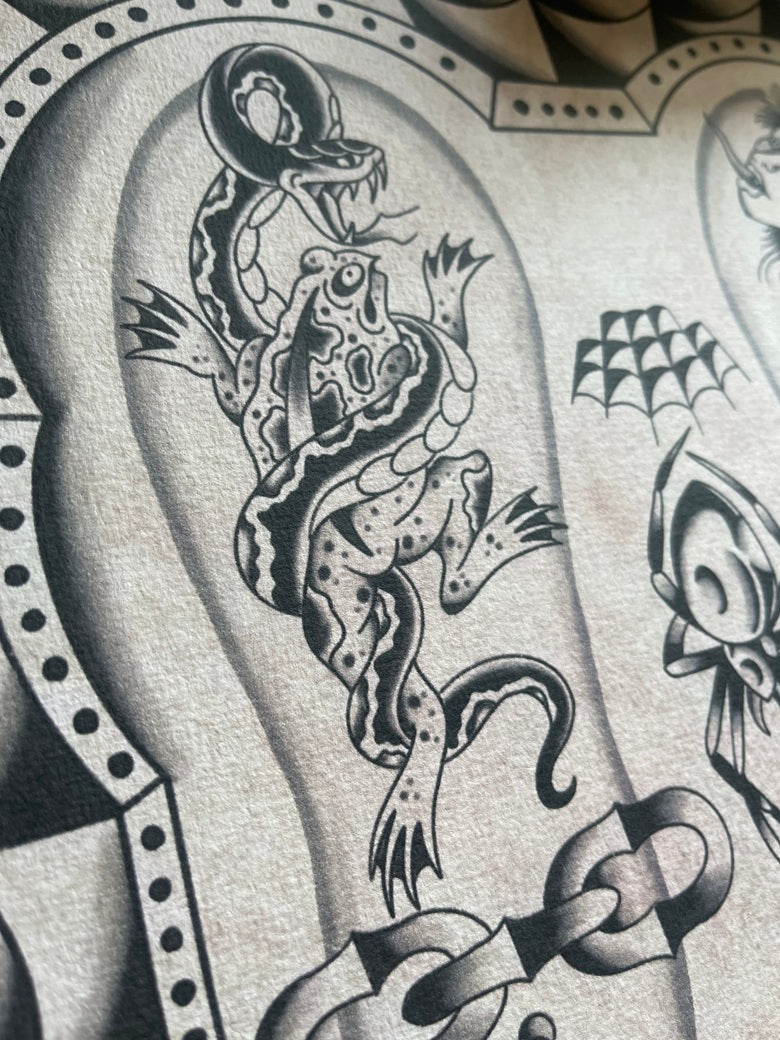 Into My Arms - Tattoo Flash Print