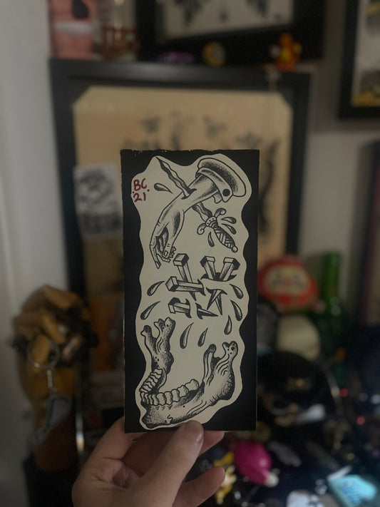 Triple Stack - Original Tattoo Flash 21x10