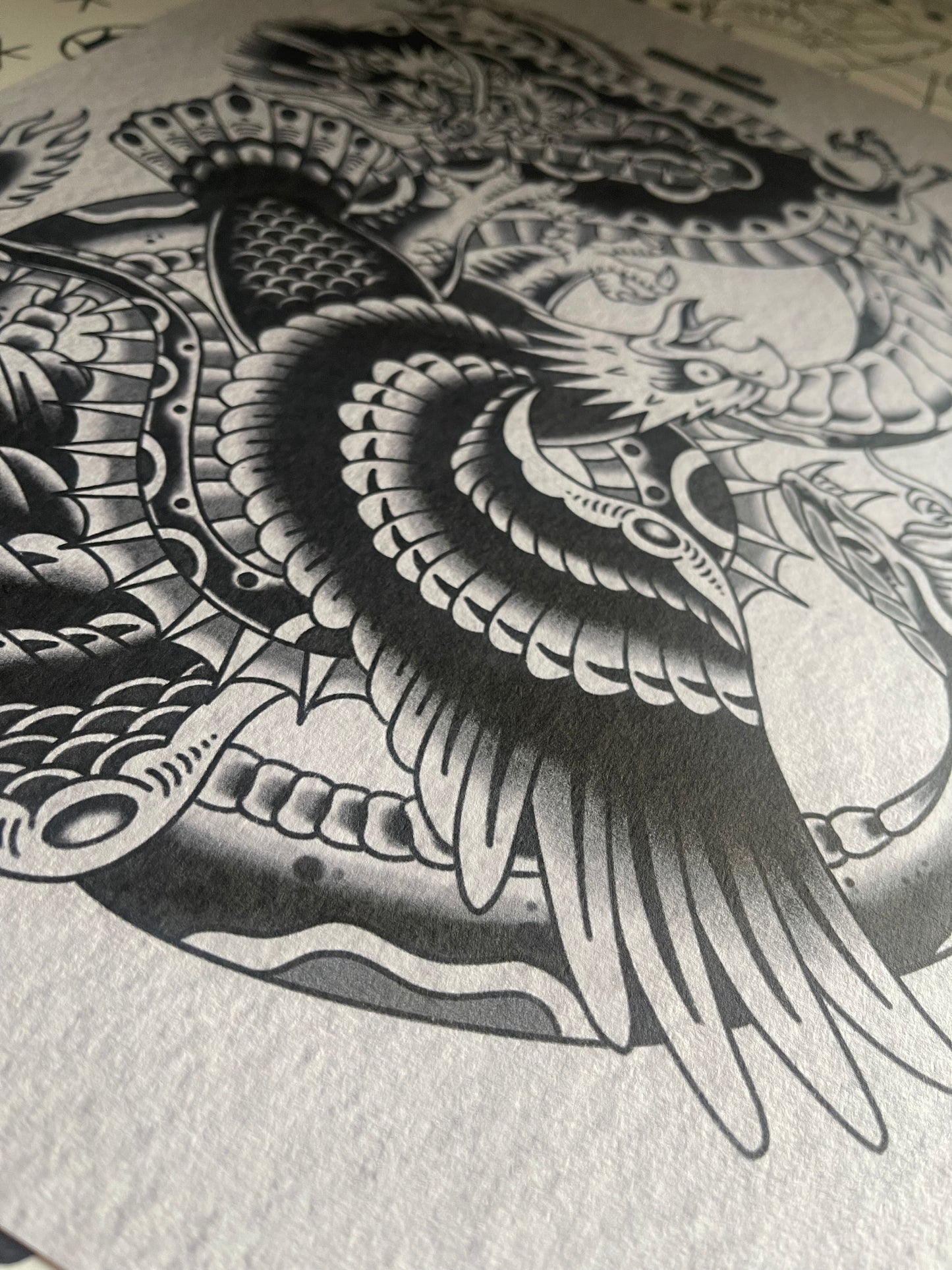 Battle Royale - Black and Grey  Print