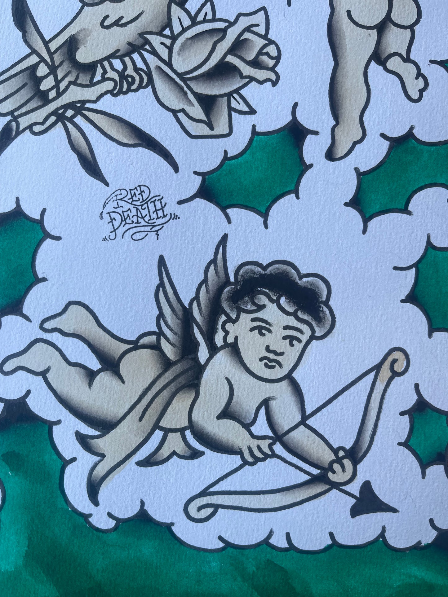 INRI - A3 Original Tattoo Flash Sheet
