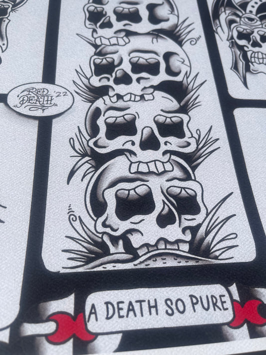 2022 Flash Set, SKULLS - A3 Tattoo Flash Sheet Print