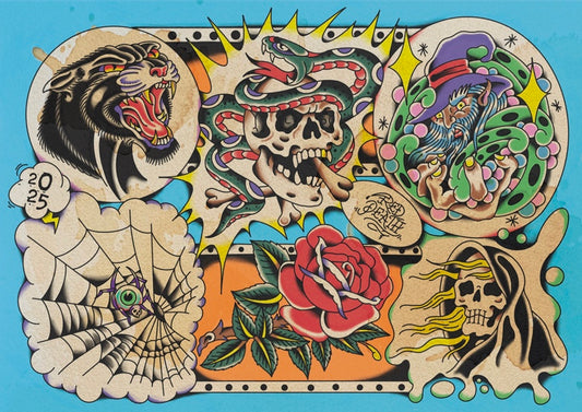 Baby Blue - Tattoo Flash Print