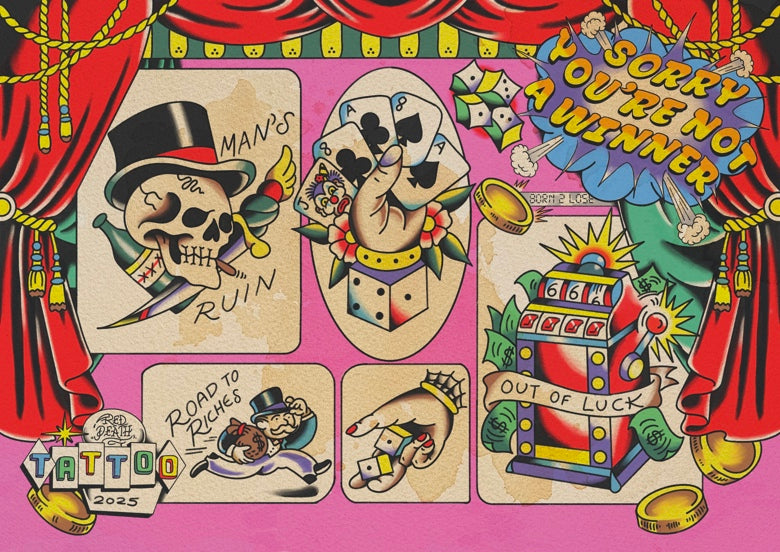 Sorry You're Not A Winner - Tattoo Flash Print